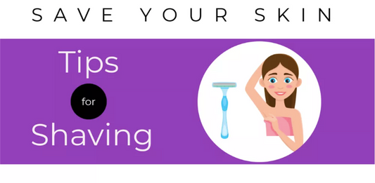 Infographic representing tips for shaving for teens