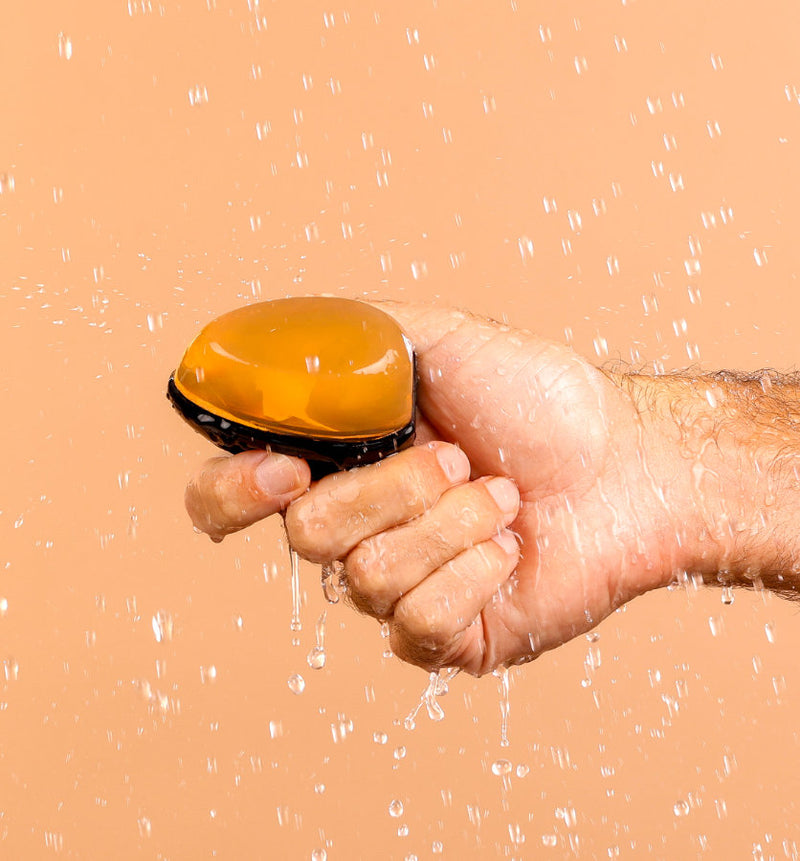 Wash your face - Wet the gel with warm water.