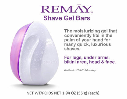 REMAY Glide Shave | Shave Gel Bar (8 PACK)